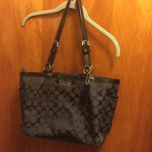 Coach handbag black  C’s all over.